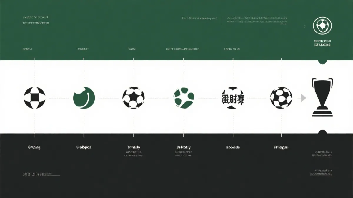 2026世界杯从小组赛到决赛的阶段时间轴海报风格