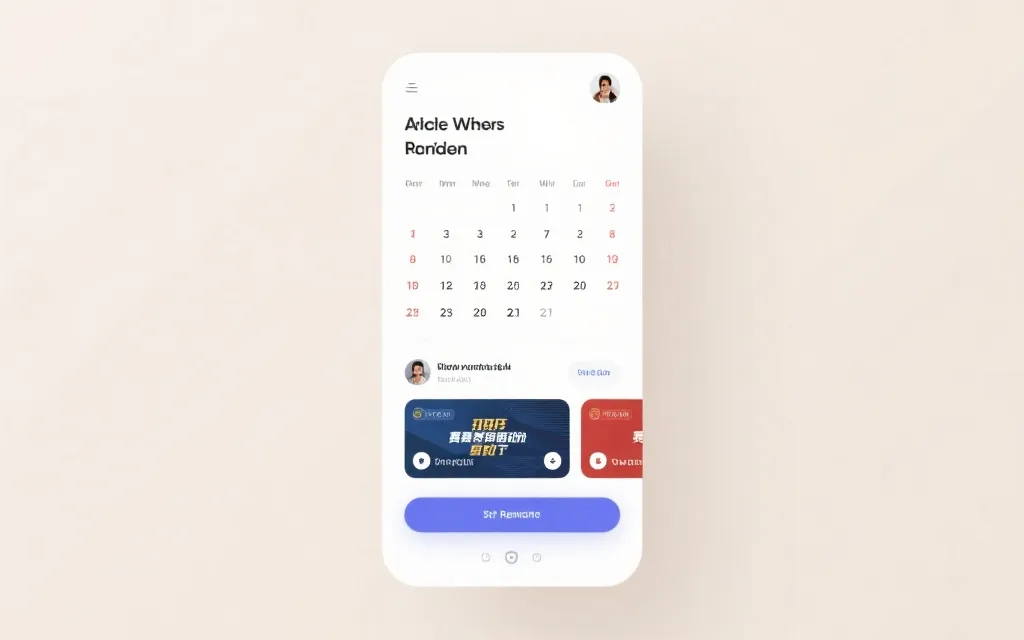 日历应用中的比赛提醒设置界面，突出双提醒与时区检查